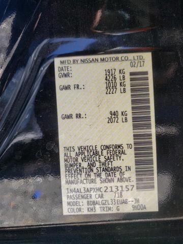 Photo 10 from auction – 2017 NISSAN ALTIMA 2.5 with VIN 1N4AL3APXHC213157