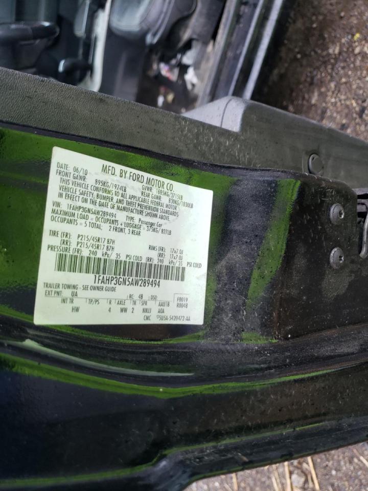 Photo 10 from auction – 2010 FORD FOCUS SES with VIN 1FAHP3GN5AW289494