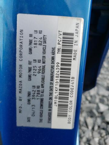 Photo 10 from auction – 2013 MAZDA 3 I with VIN JM1BL1KF1D1824399