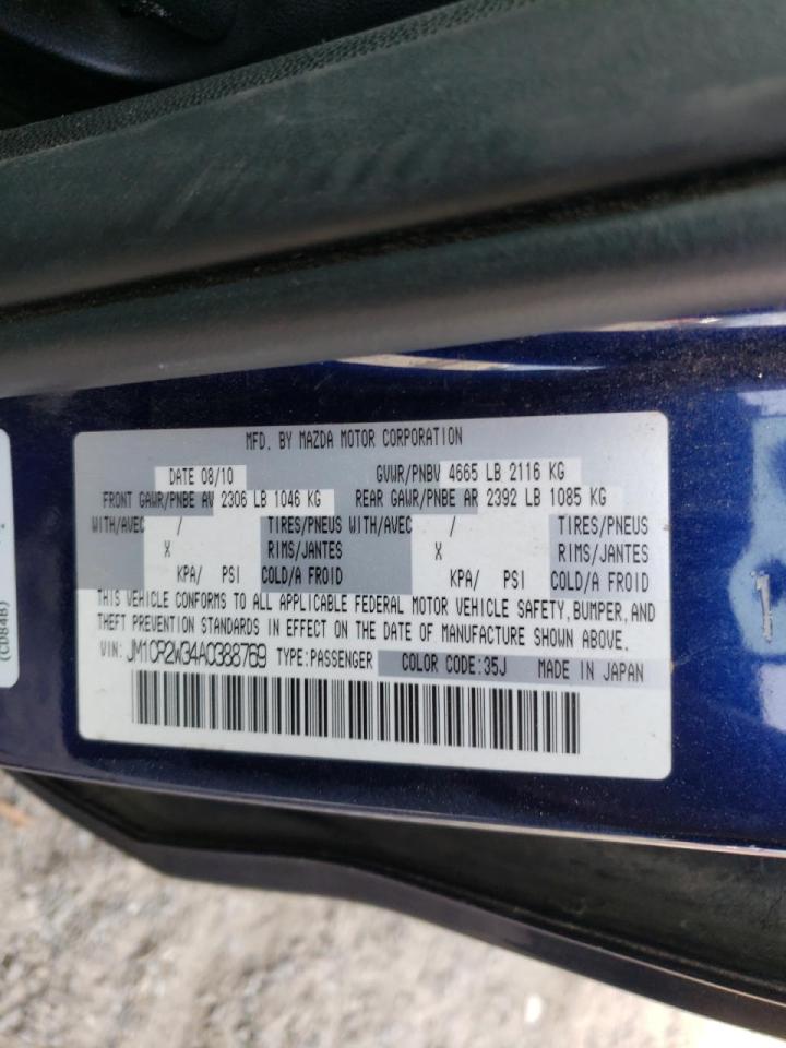 Photo 10 from auction – 2010 MAZDA 5 with VIN JM1CR2W34A0388769