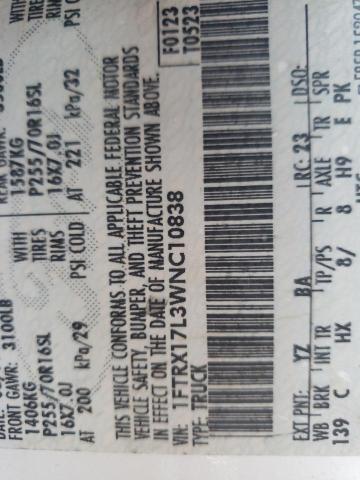 Photo 10 from auction – 1998 FORD F150 with VIN 1FTRX17L3WNC10838