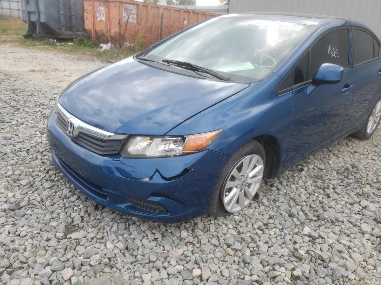 Photo 9 from auction – 2012 HONDA CIVIC EX with VIN 19XFB2F84CE028120