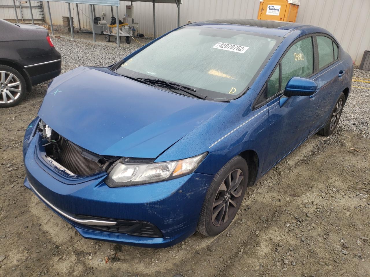 Photo 2 from auction – 2014 HONDA CIVIC EX with VIN 19XFB2F85EE077099