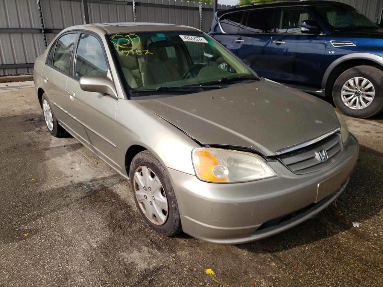 Photo 1 from auction – 2003 HONDA CIVIC EX with VIN 2HGES26703H618761