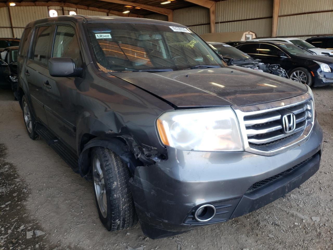 HONDA PILOT EXL 2012 with VIN 5FNYF4H63CB012277 - Photo from auction