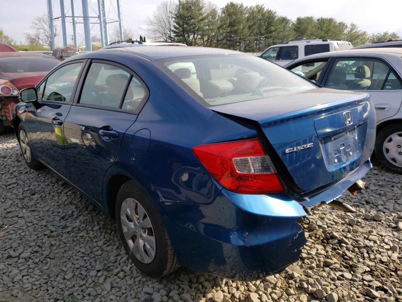 Photo 3 from auction – 2012 HONDA CIVIC LX with VIN 19XFB2F59CE333389