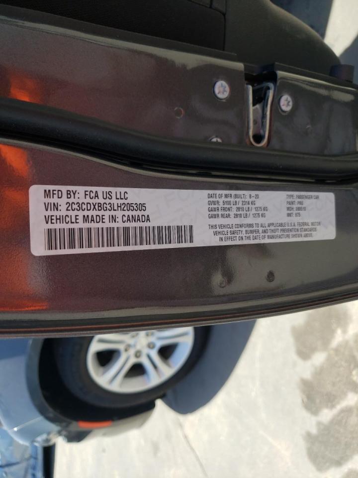 Photo 10 from auction – 2020 DODGE CHARGER SX with VIN 2C3CDXBG3LH205305
