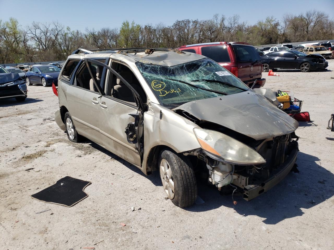 TOYOTA SIENNA CE 2007 with VIN 5TDZK23C77S075756 - Photo from auction