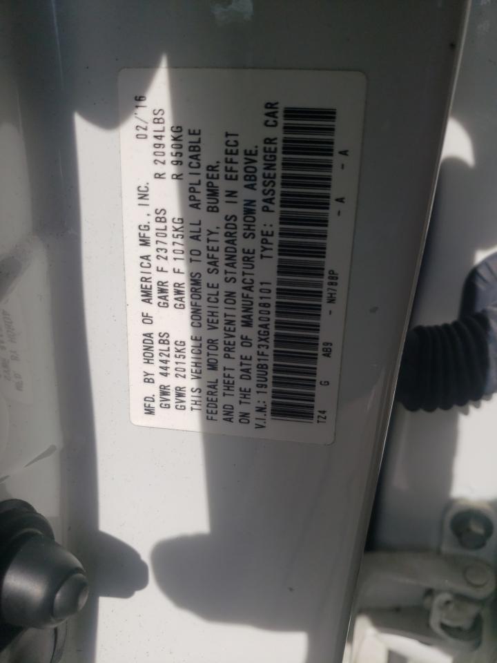 Photo 10 from auction – 2016 ACURA TLX with VIN 19UUB1F3XGA008101