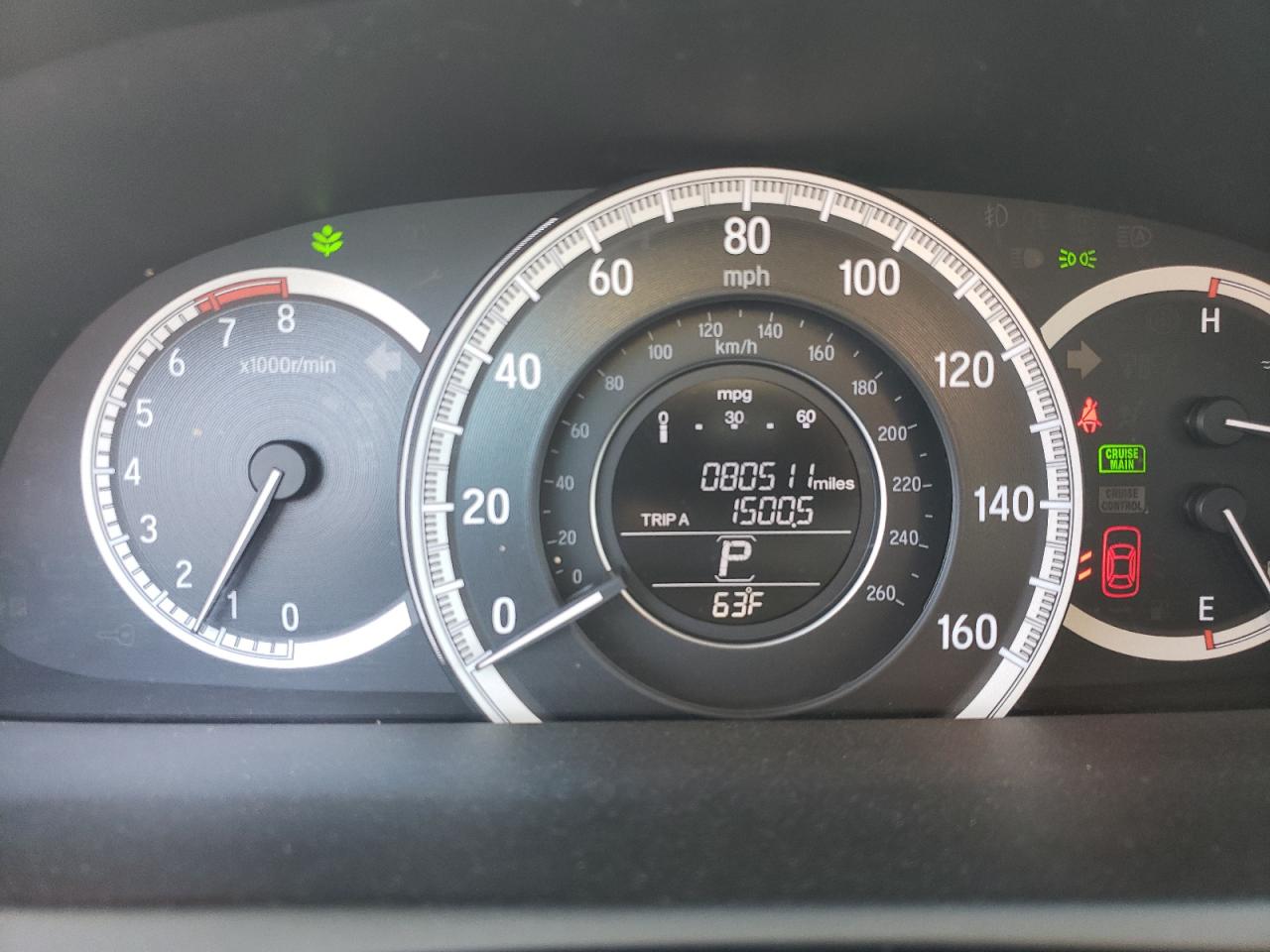 Photo 8 from auction – 2017 HONDA ACCORD EX with VIN 1HGCR2F7XHA034800
