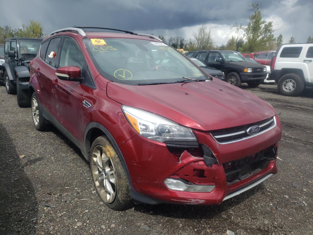 FORD ESCAPE TIT 2013 with VIN 1FMCU0J95DUB22586 - Photo from auction