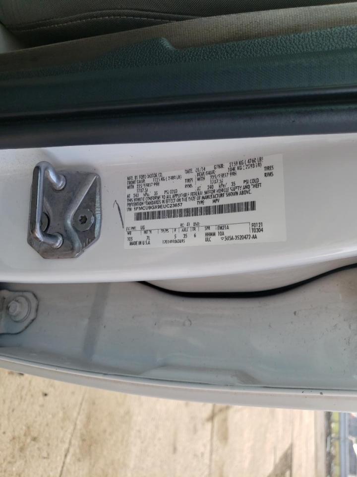 Photo 10 from auction – 2014 FORD ESCAPE SE with VIN 1FMCU9GX9EUC23657