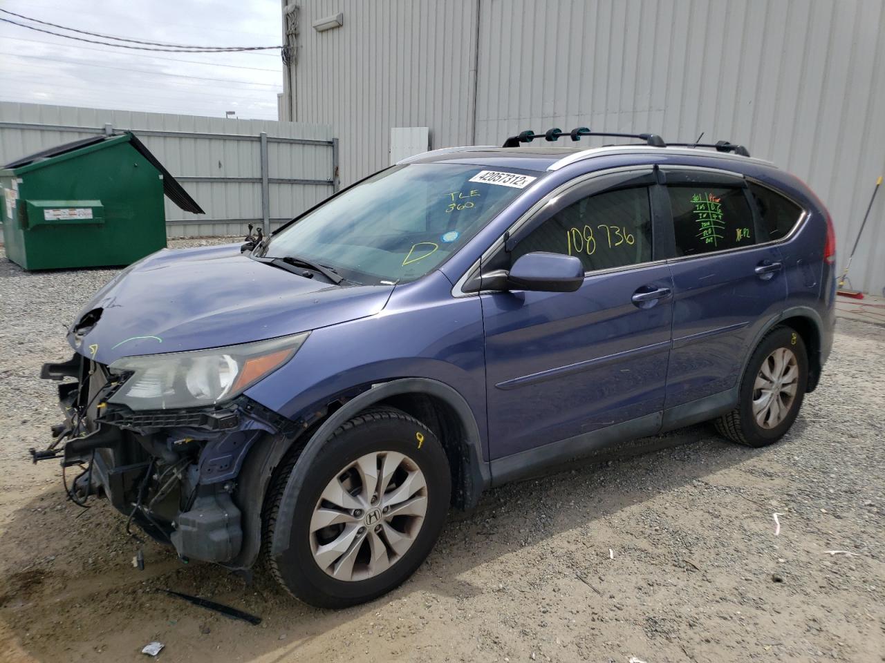 Photo 2 from auction – 2014 HONDA CR-V EX with VIN 2HKRM4H5XEH701738