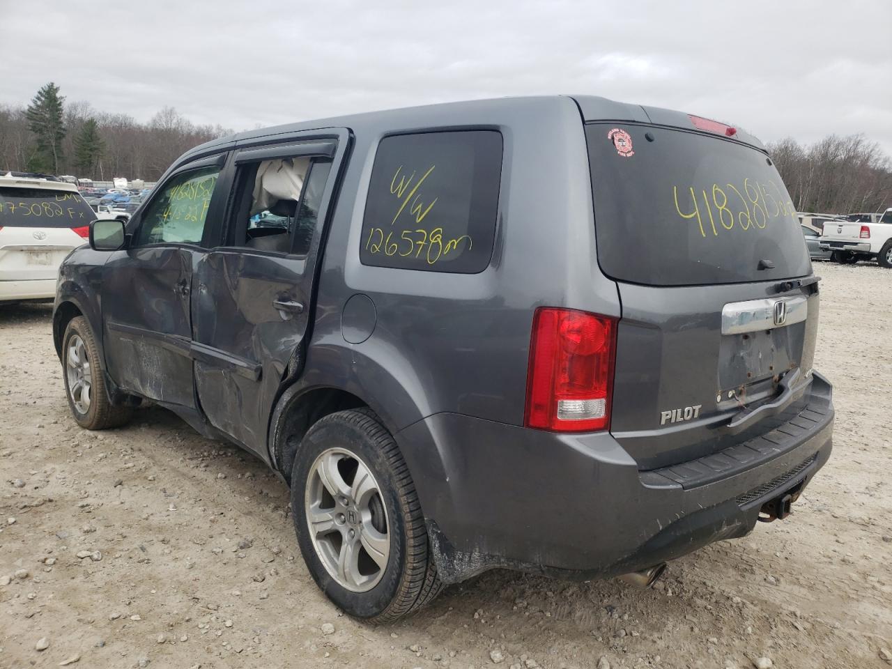 Photo 3 from auction – 2013 HONDA PILOT EX with VIN 5FNYF4H42DB067433