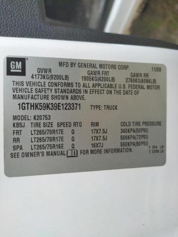 Photo 10 from auction – 2009 GMC SIERRA K25 with VIN 1GTHK59K39E123371