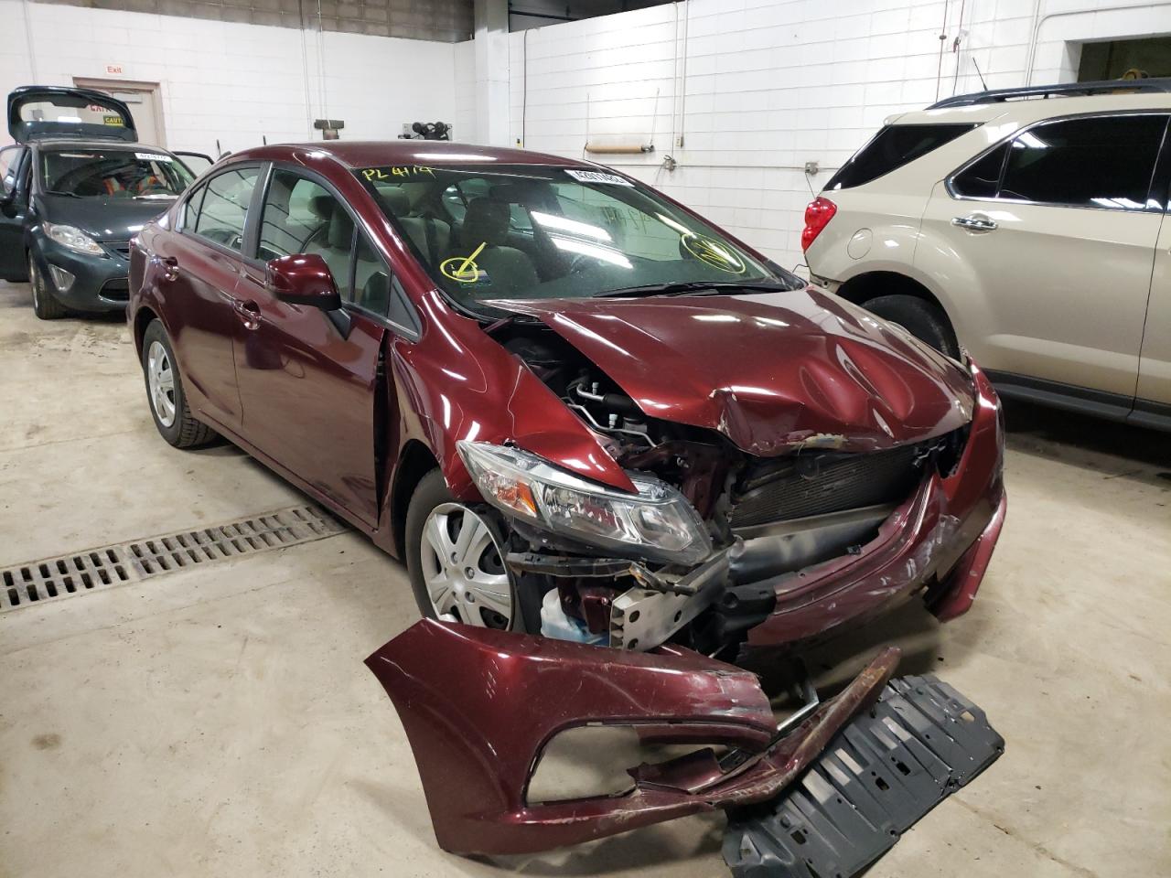 Photo 1 from auction – 2013 HONDA CIVIC LX with VIN 2HGFB2F55DH560053