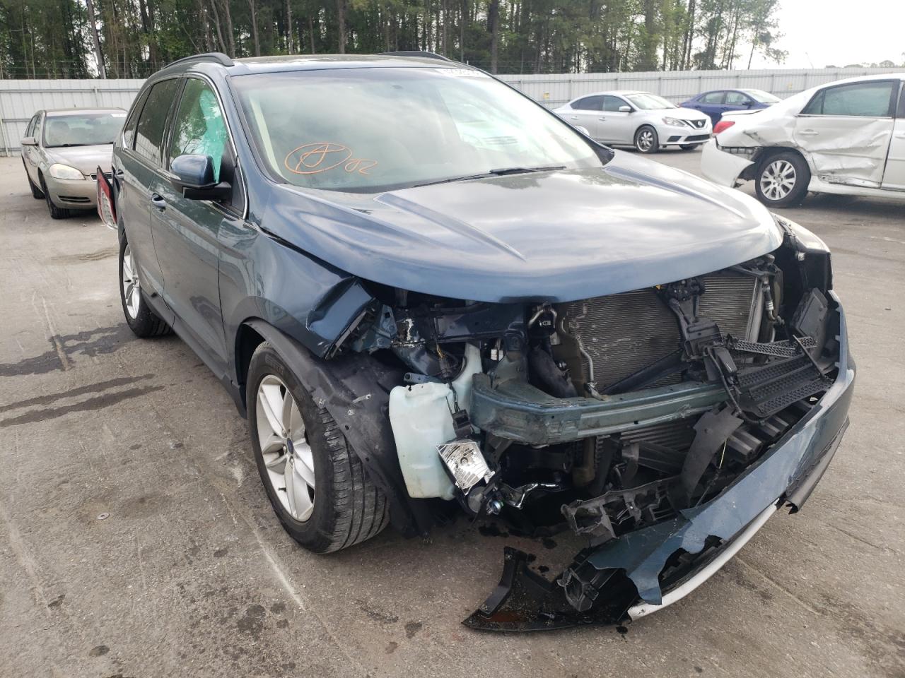FORD EDGE SEL 2016 with VIN 2FMPK3J94GBC23296 - Photo from auction
