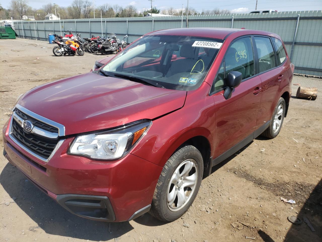 Photo 2 from auction – 2018 SUBARU FORESTER 2 with VIN JF2SJAAC3JG508428