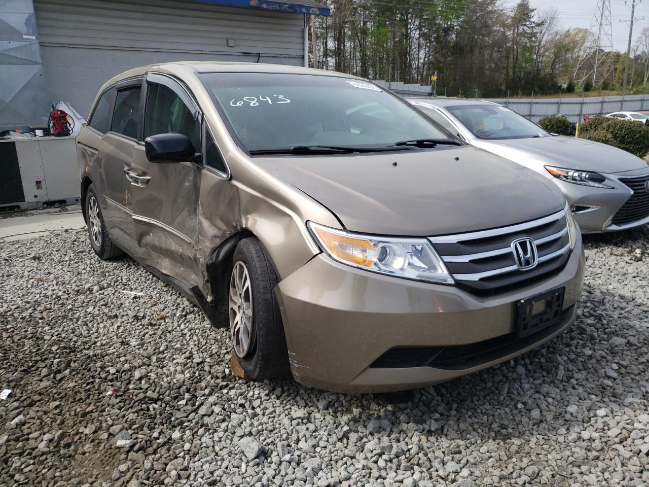 HONDA ODYSSEY EX 2011 with VIN 5FNRL5H66BB016843 - Photo from auction