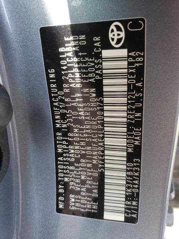 Photo 10 from auction – 2020 TOYOTA COROLLA LE with VIN 5YFEPRAE4LP100175