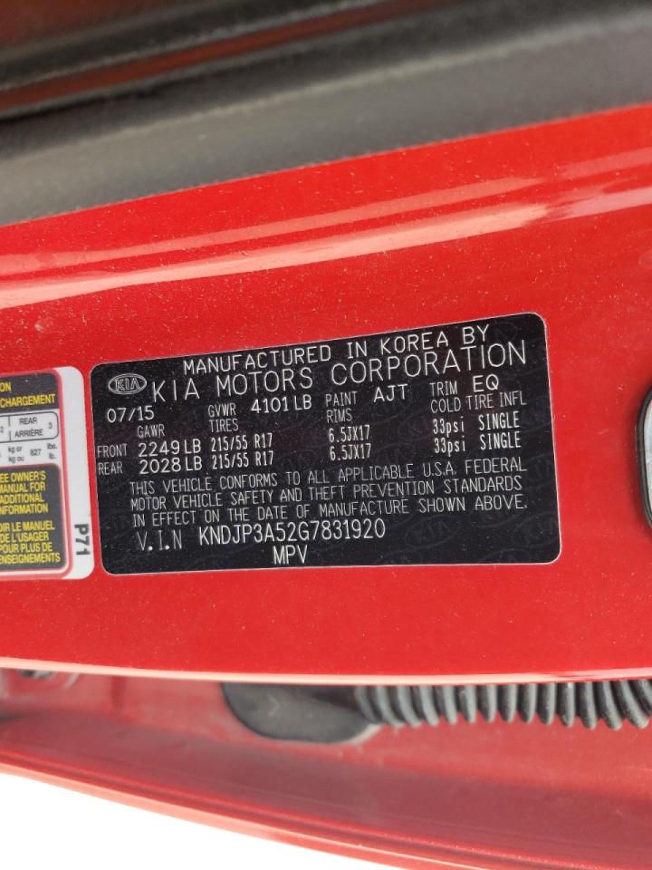 Foto 10 de la subasta – 2016 KIA SOUL + con VIN KNDJP3A52G7831920
