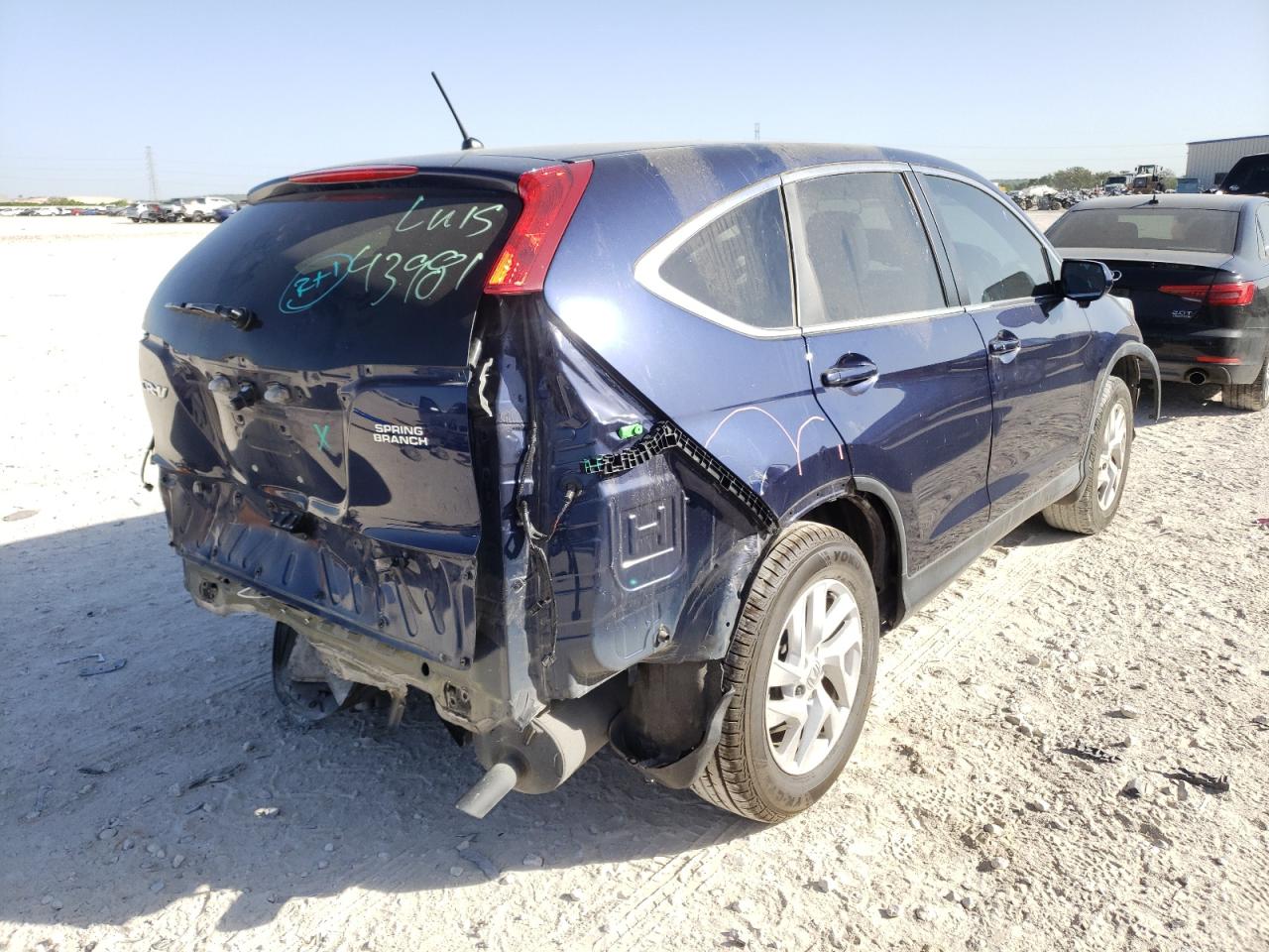 Photo 4 from auction – 2016 HONDA CR-V EX with VIN 3CZRM3H55GG706961