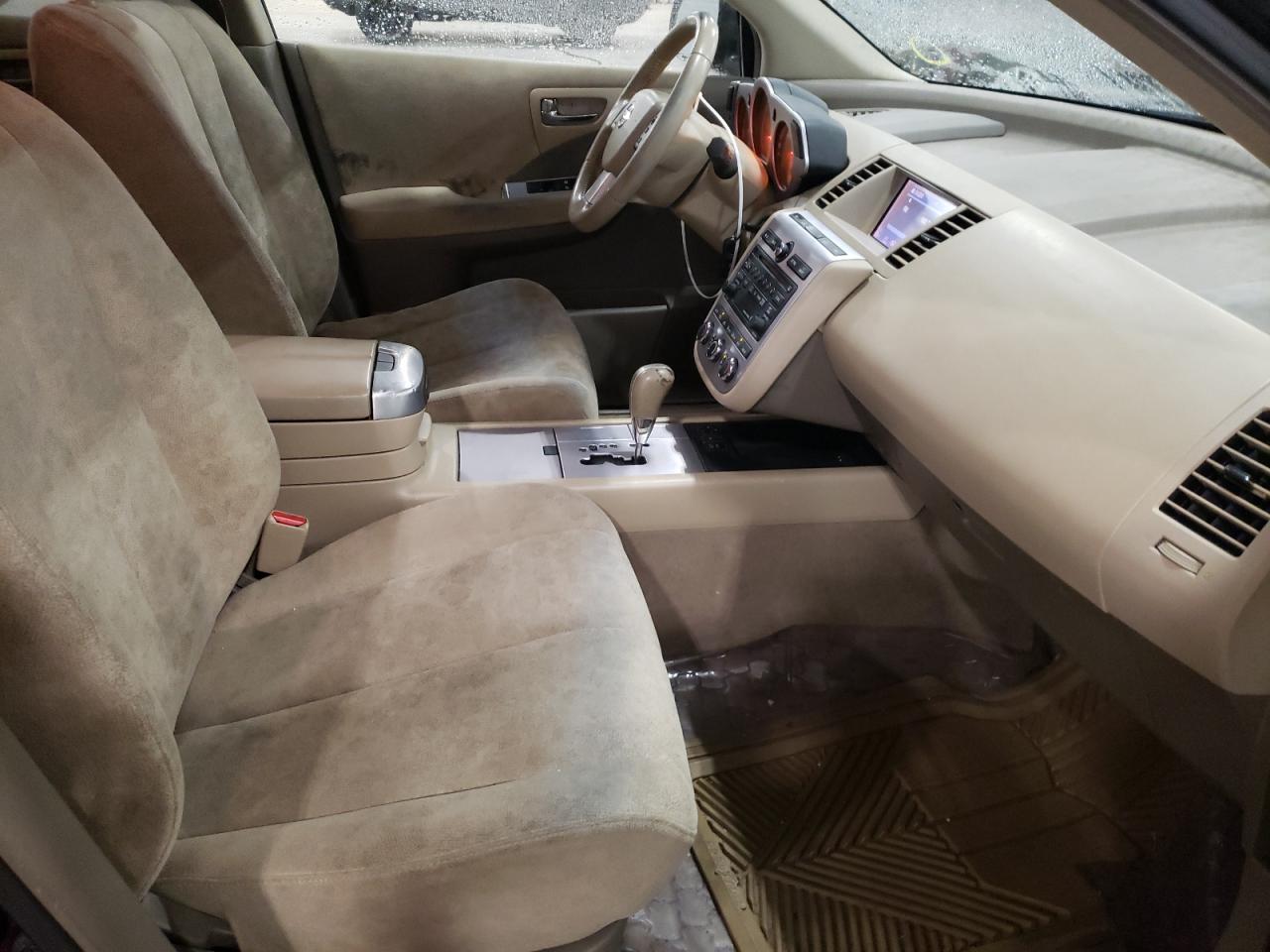 Photo 5 from auction – 2007 NISSAN MURANO SL with VIN JN8AZ08W57W600124