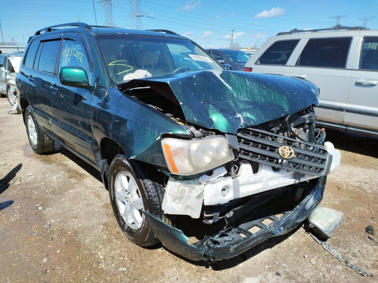 TOYOTA HIGHLANDER 2001 with VIN JTEHF21A010023571 - Photo from auction
