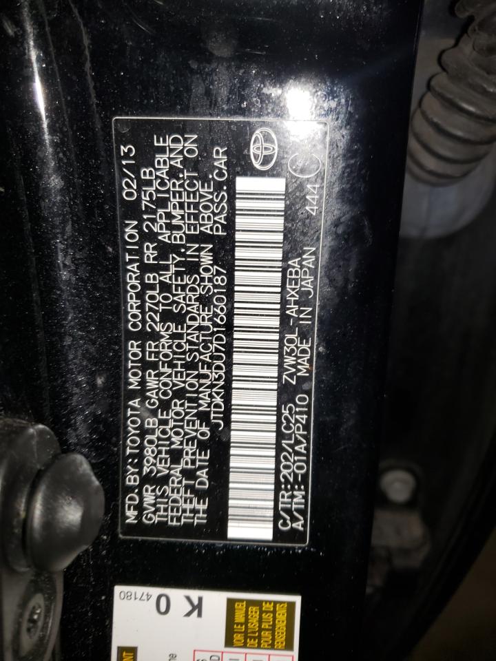 Photo 10 from auction – 2013 TOYOTA PRIUS with VIN JTDKN3DU7D1660187