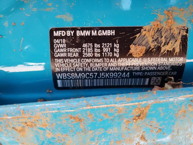 Photo 10 from auction – 2018 BMW M3 with VIN WBS8M9C57J5K99244