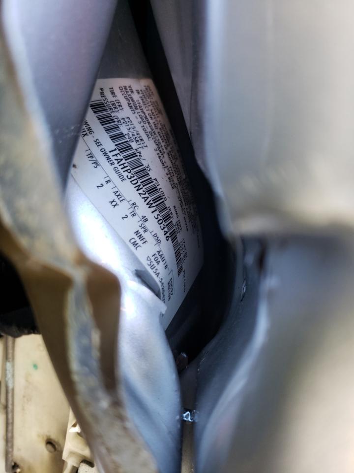 Photo 10 from auction – 2010 FORD FOCUS SES with VIN 1FAHP3DN2AW150346