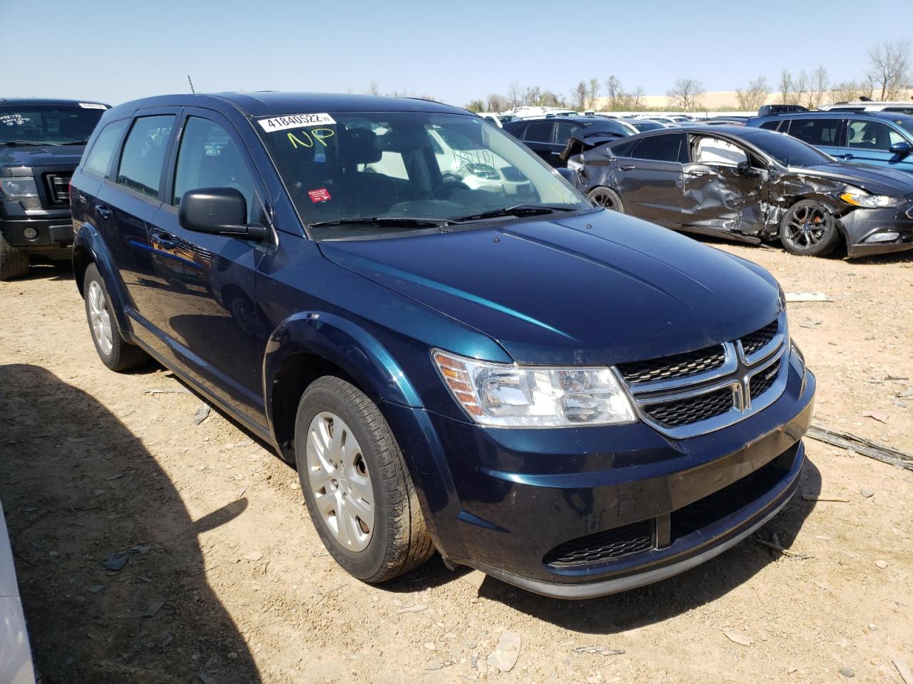 DODGE JOURNEY SE 2014 with VIN 3C4PDCAB0ET104275 - Photo from auction