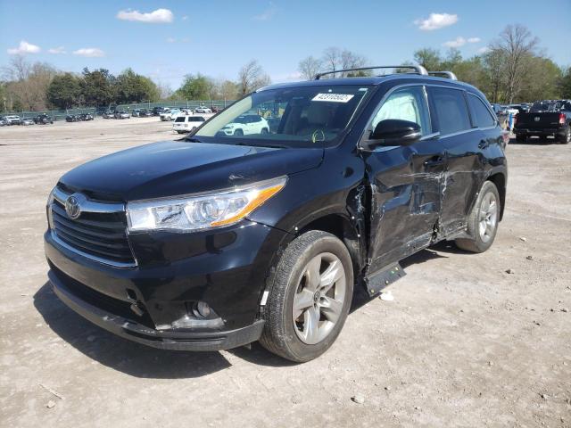 Photo 2 from auction – 2016 TOYOTA HIGHLANDER with VIN 5TDDKRFH2GS272411