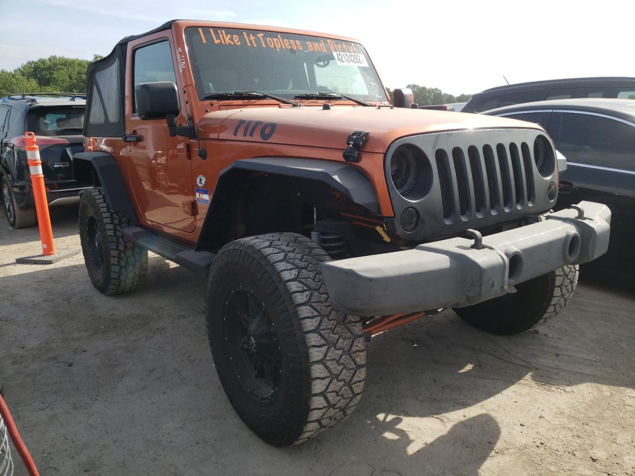 JEEP WRANGLER S 2011 with VIN 1J4GA2D19BL528058 - Photo from auction