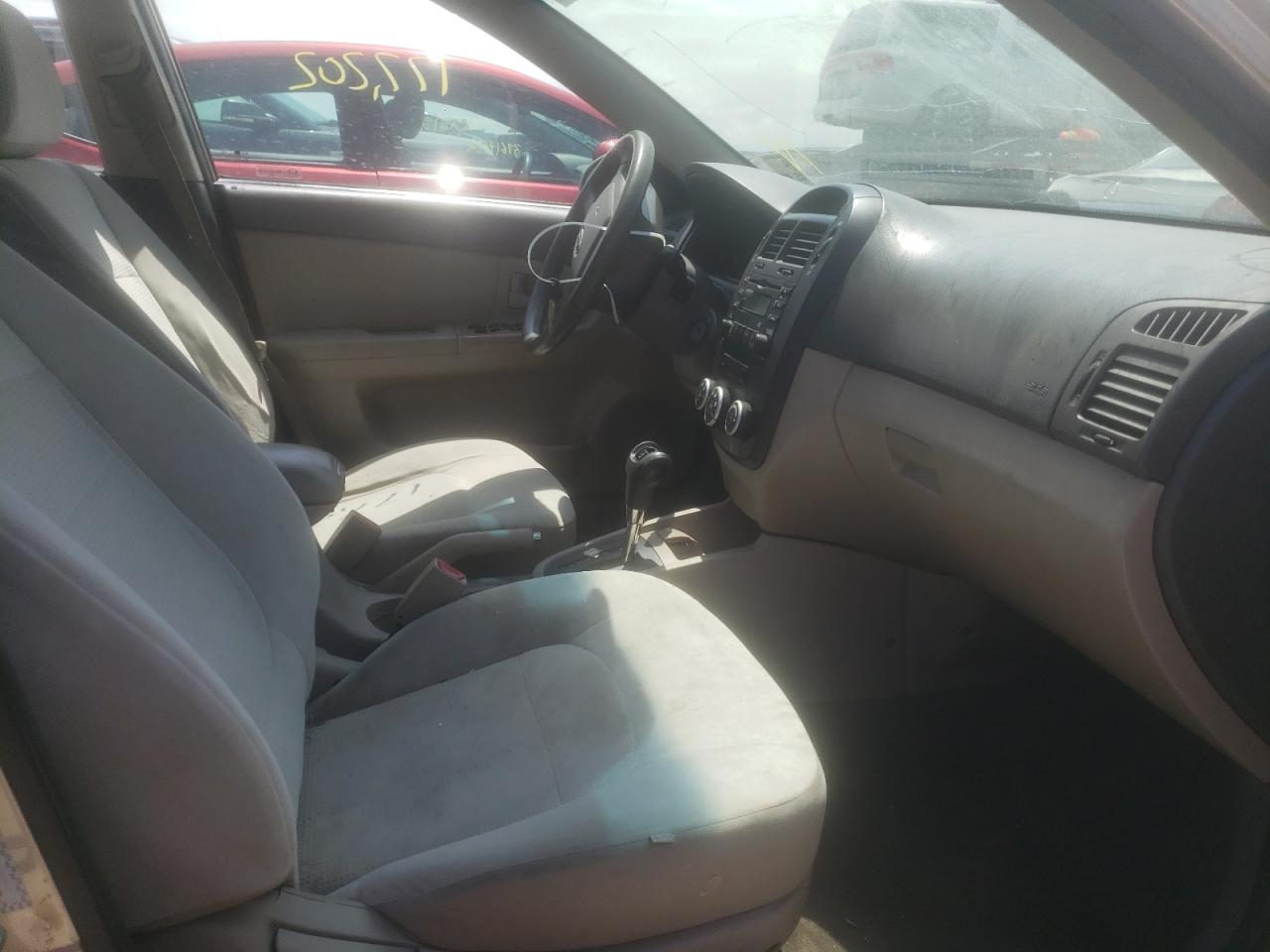 Photo 5 from auction – 2009 KIA SPECTRA EX with VIN KNAFE222X95610118