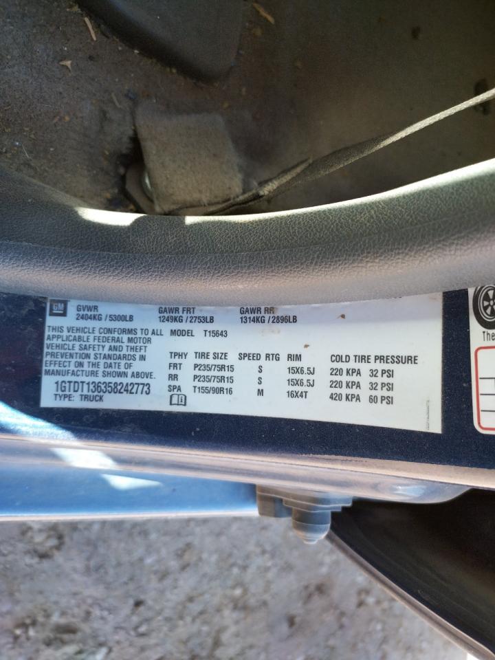 Photo 10 from auction – 2005 GMC CANYON with VIN 1GTDT136358242773