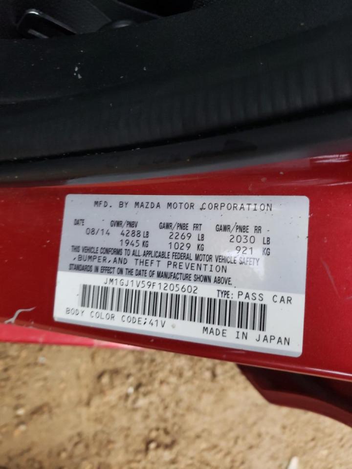 Photo 10 from auction – 2015 MAZDA 6 TOURING with VIN JM1GJ1V59F1205602