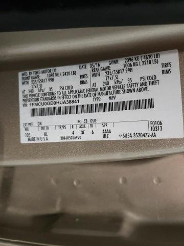Photo 10 from auction – 2017 FORD ESCAPE SE with VIN 1FMCU0GD0HUA38841