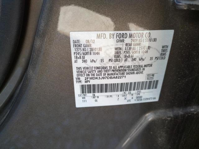 Photo 10 from auction – 2013 FORD EDGE SEL with VIN 2FMDK3J97DBA82271
