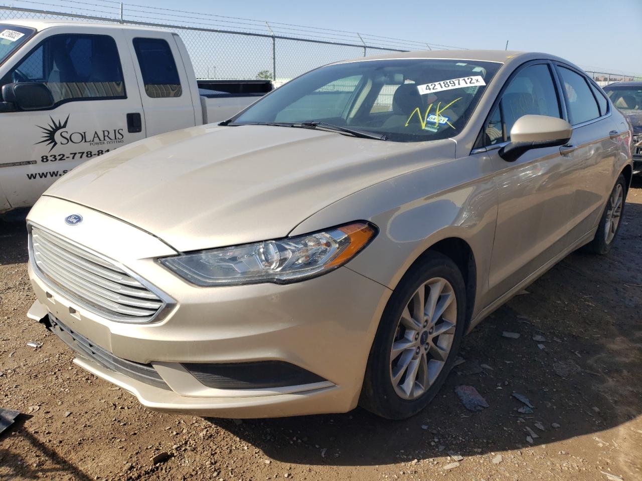 Photo 2 from auction – 2017 FORD FUSION SE with VIN 3FA6P0H74HR357934