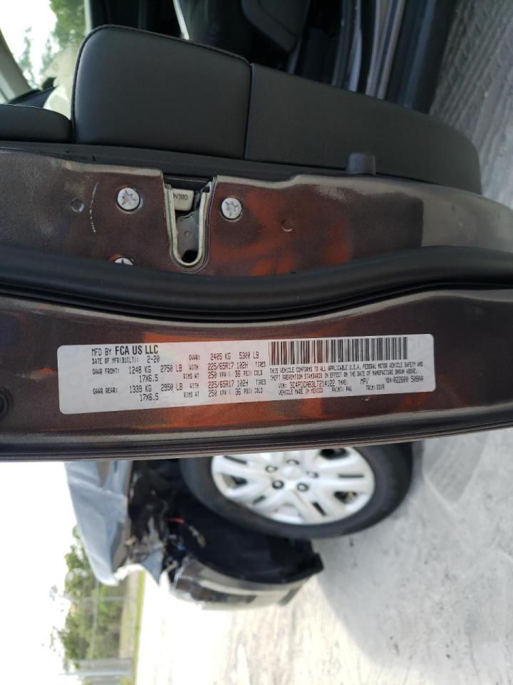 Photo 10 from auction – 2020 DODGE JOURNEY SE with VIN 3C4PDCAB3LT214122