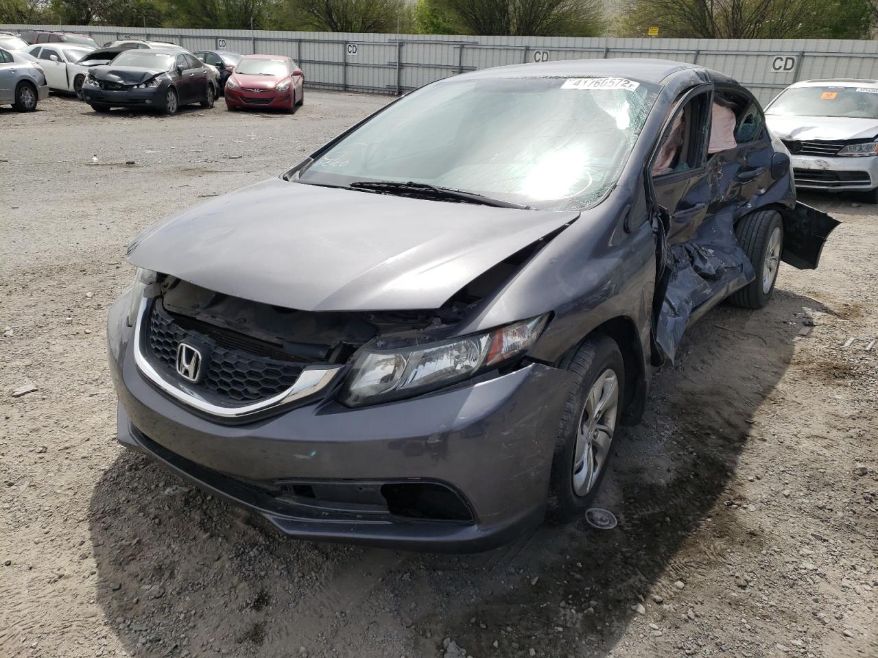 Photo 2 from auction – 2014 HONDA CIVIC LX with VIN 19XFB2F52EE010109