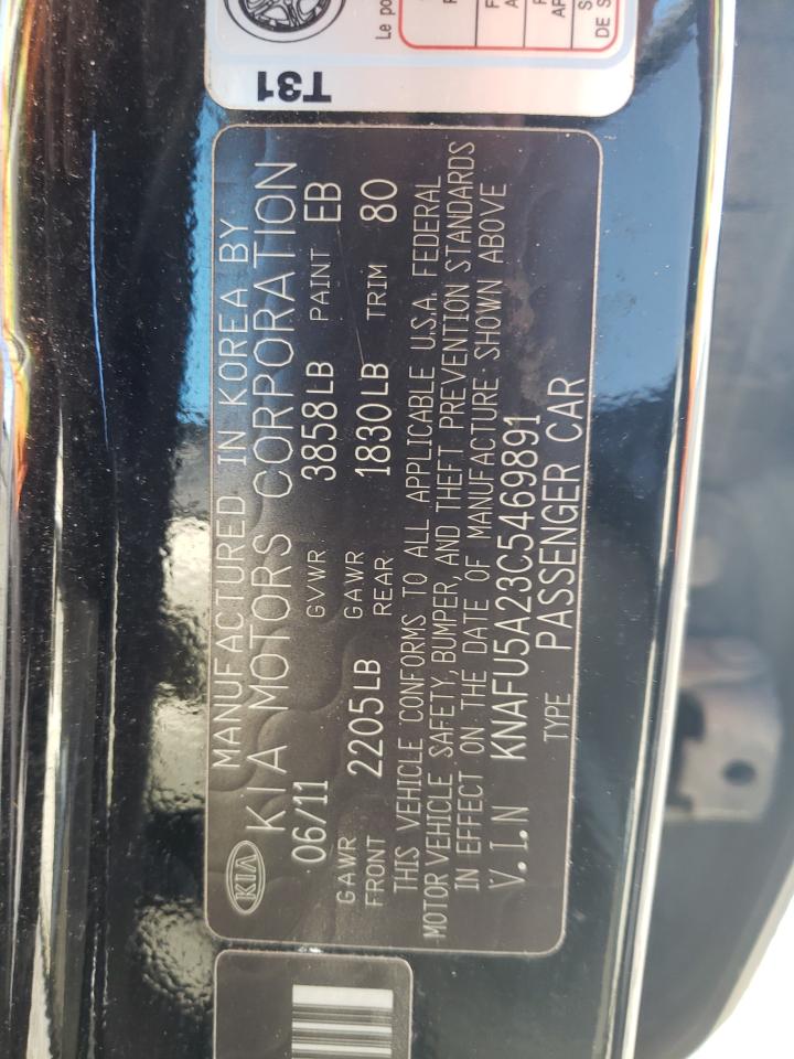 Photo 10 from auction – 2012 KIA FORTE EX with VIN KNAFU5A23C5469891