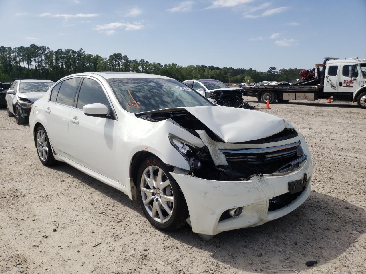 INFINITI G37 BASE 2012 with VIN JN1CV6APXCM933613 - Photo from auction
