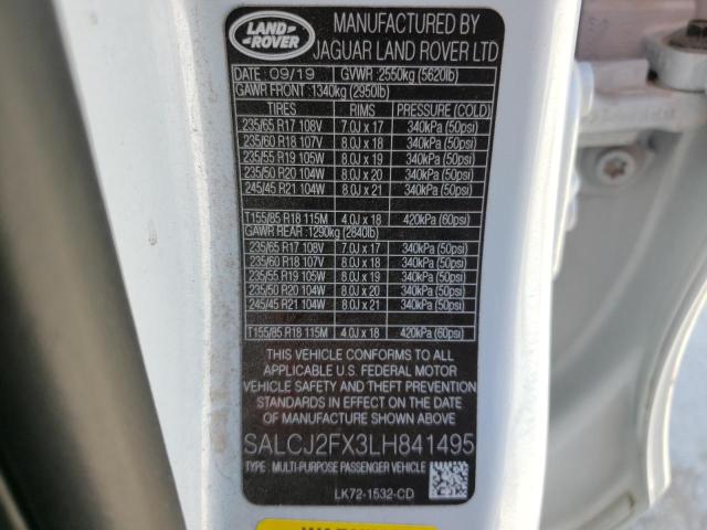 Photo 10 from auction – 2020 LAND ROVER DISCOVERY with VIN SALCJ2FX3LH841495