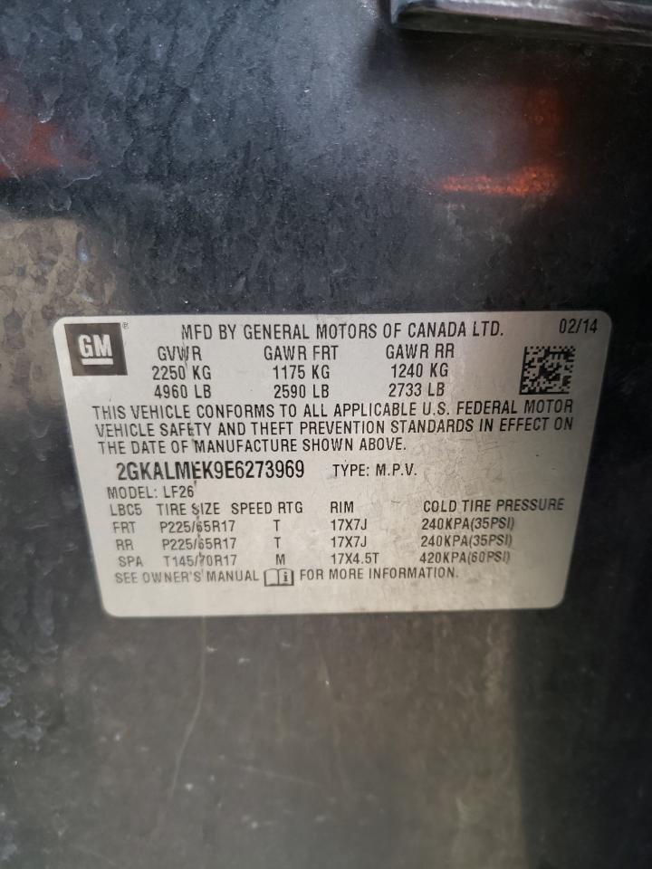 Photo 10 from auction – 2014 GMC TERRAIN SL with VIN 2GKALMEK9E6273969