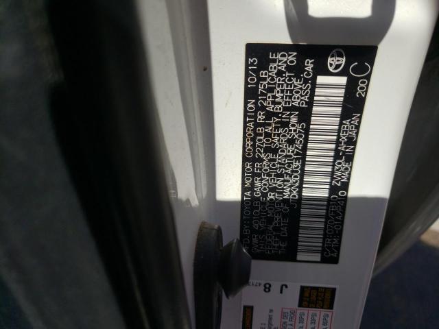 Photo 10 from auction – 2014 TOYOTA PRIUS with VIN JTDKN3DU3E1745075