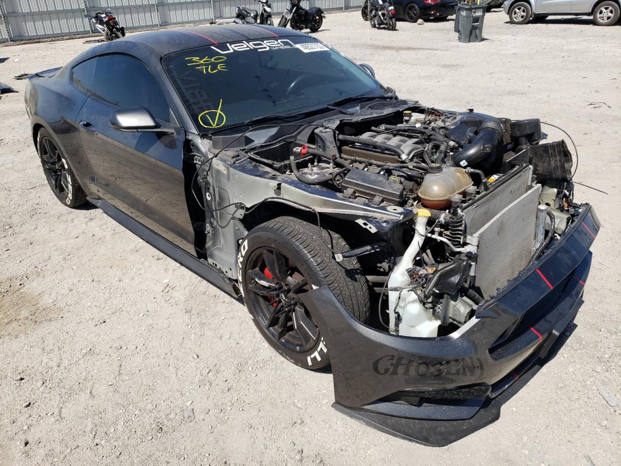 FORD MUSTANG GT 2017 with VIN 1FA6P8CF8H5344622 - Photo from auction