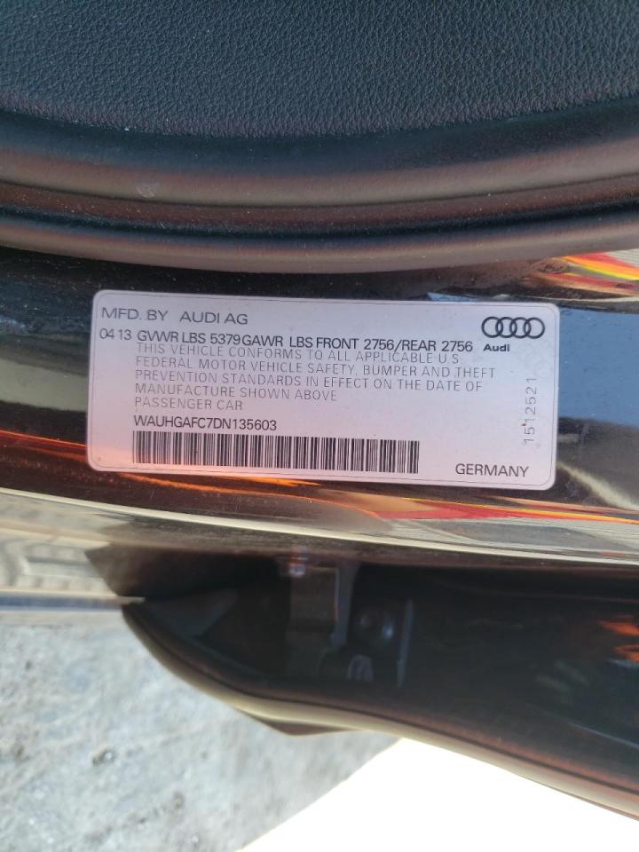 Photo 10 from auction – 2013 AUDI A6 PRESTIG with VIN WAUHGAFC7DN135603
