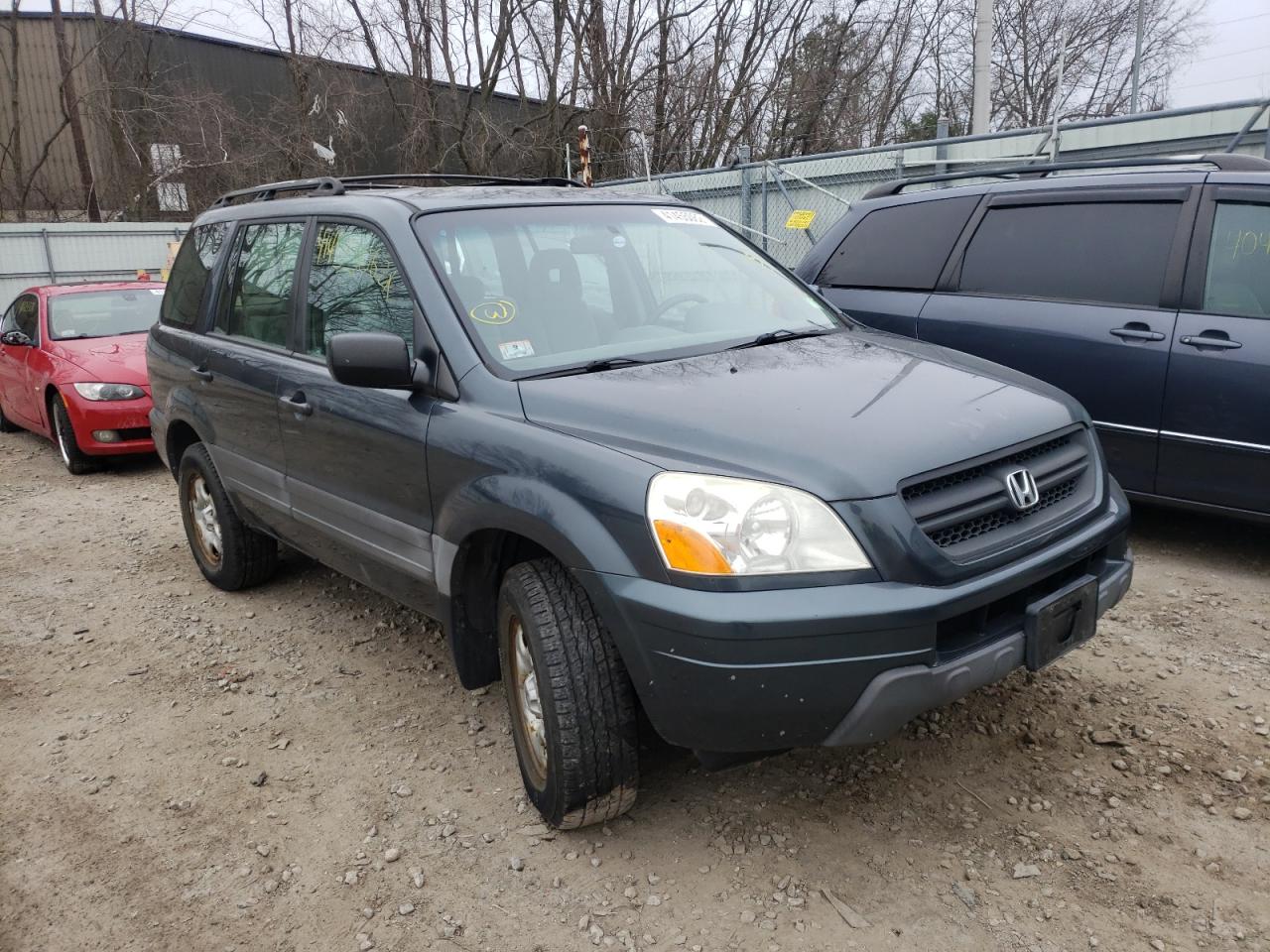 HONDA PILOT LX 2005 with VIN 2HKYF18125H573609 - Photo from auction